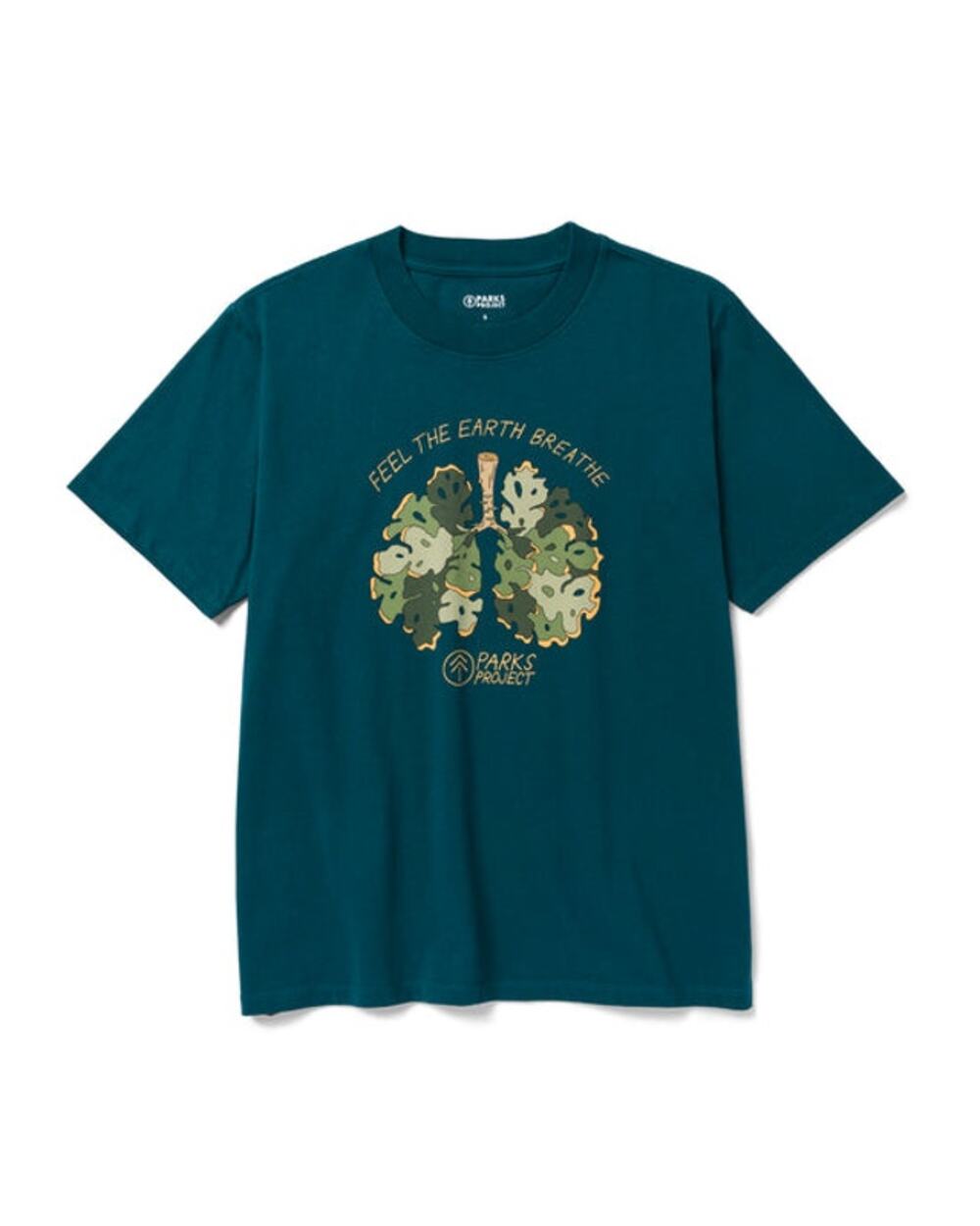 NWT Parks Project Women's Olympic Lichen Relaxed Tee in Blue size Medium